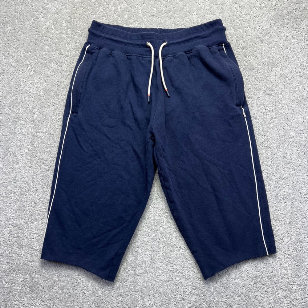 Cotpaxi Cropped Sweatpants Mens L Navy Blue Organic Cotton Blend Cut Off Shorts